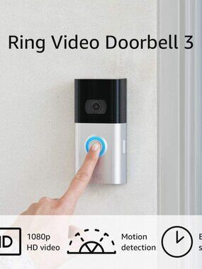 Ring Video Doorbell 3 + Chime Pro + Ring Bridge + 2 Batteries